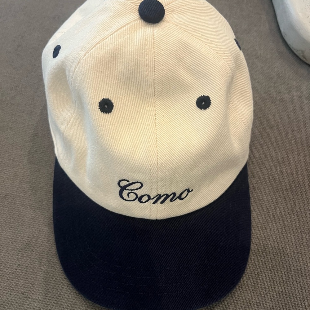 Lake Como Italy Cream and Black Cap